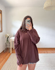 The Soft Burgundy Long Sleeve (XL)