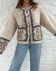 The Color Splash Clasp Sweater (L)