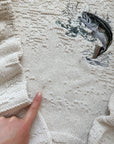 The Textured Fish Sweater (L)