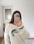The Textured Fish Sweater (L)