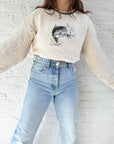 The Textured Fish Sweater (L)