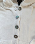 The Hooded Shell Button Cardigan (L)