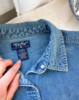 The Midwash Denim Button Up (L)