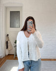 The Beachy One Button Cardigan (M)