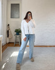 The Beachy One Button Cardigan (M)