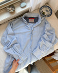 The Beachy Striped Button Up (XL)