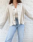 The Organic Boxy Button Up (L)
