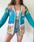 The Beachy Dolphin Cardigan (M)