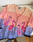 The Sunset Flamingo Cardigan (M)
