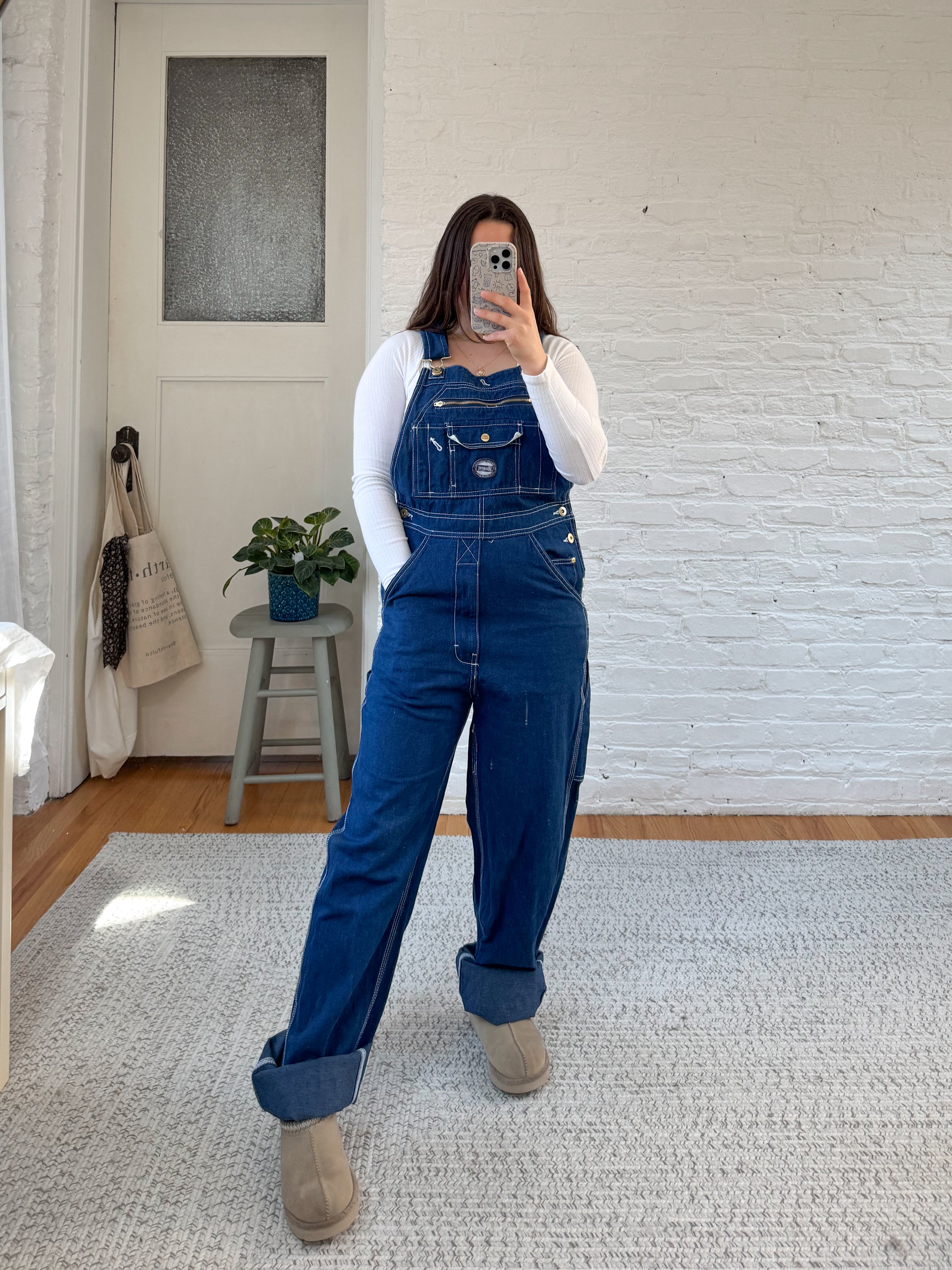 The Dark Wash Workwear Overalls (MT) – earthful collective