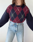 The Sugarplum Argyle Sweater (L)
