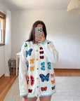 The Colorful Butterfly Cardigan (M)