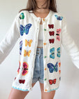 The Colorful Butterfly Cardigan (M)