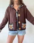 The Fall Sunflower Cardigan (L)