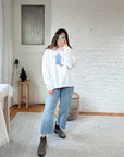The Cowboy Boot Collared Crewneck (L)