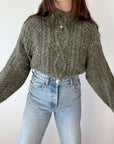 The Fern Irish Knit Sweater (L)