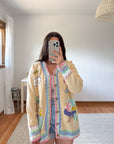 The Pale Yellow Goddess Cardigan (M)