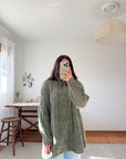The Fern Irish Knit Sweater (L)