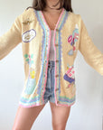 The Pale Yellow Goddess Cardigan (M)