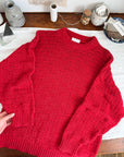 The Cherry Textured Sweater (L)