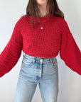 The Cherry Textured Sweater (L)