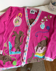 The Cat Birdhouse Cardigan (L)