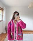 The Cat Birdhouse Cardigan (L)