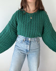 The Pine Cable Knit Sweater (XXL)