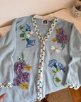 The Dragonfly Floral Cardigan (L)