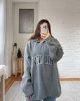 The Fuzzy Grey Old Navy Quarter Zip (XL)