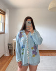 The Dragonfly Floral Cardigan (L)