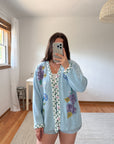 The Dragonfly Floral Cardigan (L)