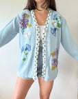 The Dragonfly Floral Cardigan (L)