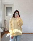The Lightweight Pale Yellow Sweater (L)
