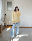 The Lightweight Pale Yellow Sweater (L)