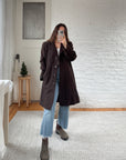 The Chocolate Brown Wool Coat (M)