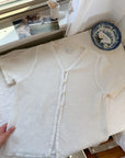 The Crochet Half Button Cardigan (M)