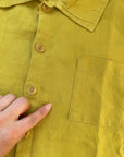 The Chartreuse Flax Button Up (L)