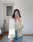 The Funky Button Silk Top (M)