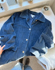 The Corduroy Barn Shacket (L)