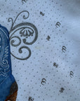 The Cowboy Boot Collared Crewneck (L)