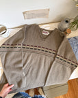 The V Neck Academia Sweater (L)