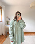 The Sage Green Button Up (LT)