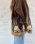 The Dog & Grass Fuzzy Zip Up (L)