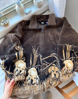 The Dog & Grass Fuzzy Zip Up (L)