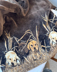 The Dog & Grass Fuzzy Zip Up (L)
