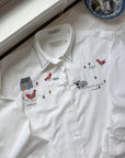 The Embroidered Cottage Button Up (L)