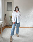 The Embroidered Cottage Button Up (L)