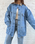 The Chilly Denim Chore Coat (L)