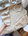 The Cozy Camper Zipper Cardigan (L)